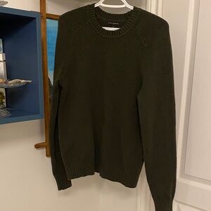 Banana Republic Dark Green Crewneck Sweater